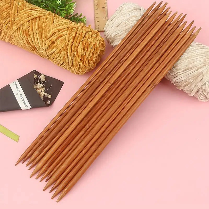 Set de 55 aiguilles à double pointe en bambou StitchNest™ — 11 tailles (2,0 à 5,0 mm)