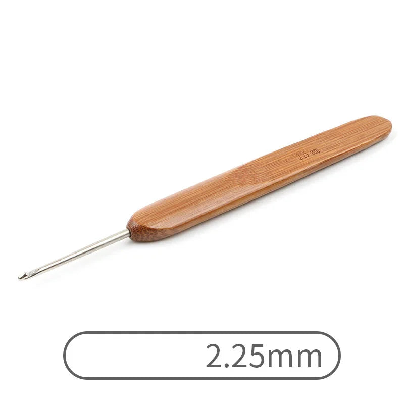 Crochets ergonomiques bambou & aluminium StitchNest™ — 0,5 à 6,0 mm (au choix)