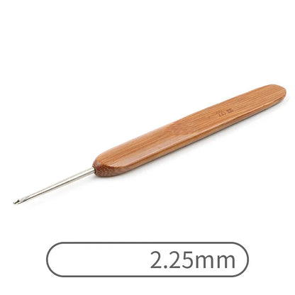 Crochets ergonomiques bambou & aluminium StitchNest™ — 0,5 à 6,0 mm (au choix)