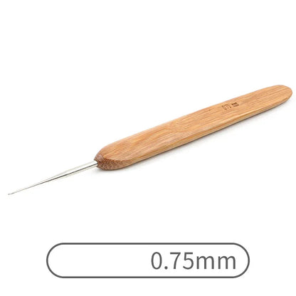 Crochets ergonomiques bambou & aluminium StitchNest™ — 0,5 à 6,0 mm (au choix)