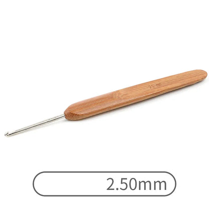 Crochets ergonomiques bambou & aluminium StitchNest™ — 0,5 à 6,0 mm (au choix)