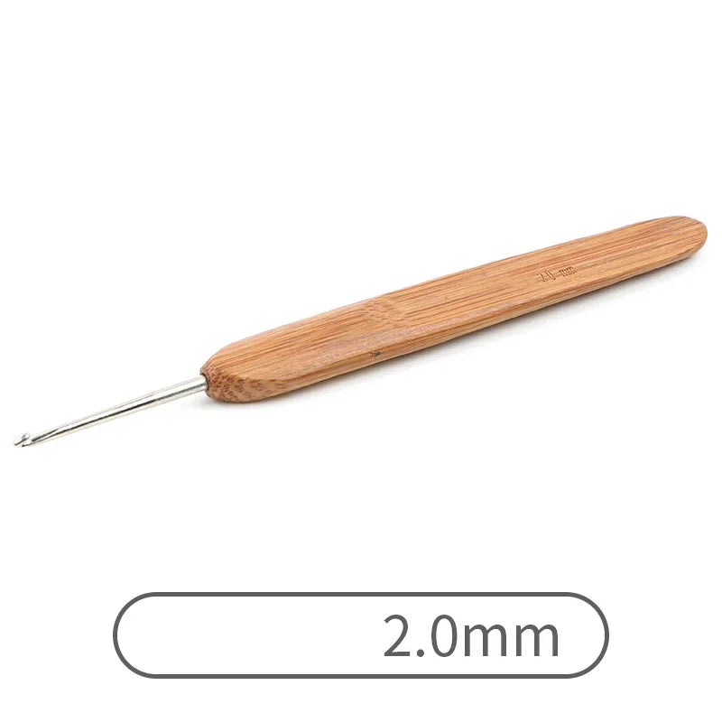 Crochets ergonomiques bambou & aluminium StitchNest™ — 0,5 à 6,0 mm (au choix)