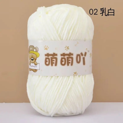 Fil chenille velours 50 g StitchNest™ — spécial amigurumi & crochet (115 m)