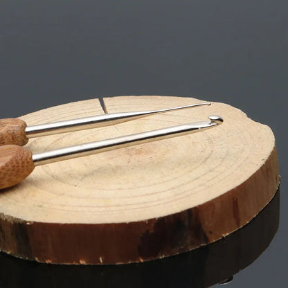 Crochets ergonomiques bambou & aluminium StitchNest™ — 0,5 à 6,0 mm (au choix)