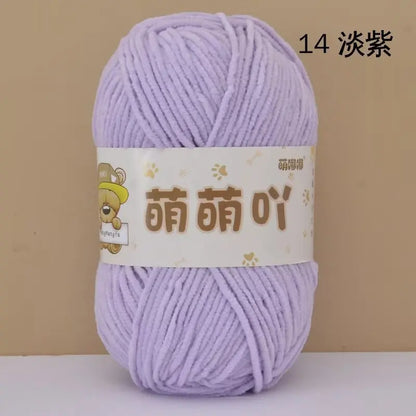 Fil chenille velours 50 g StitchNest™ — spécial amigurumi & crochet (115 m)