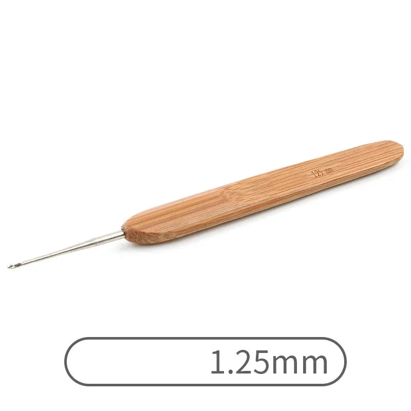 Crochets ergonomiques bambou & aluminium StitchNest™ — 0,5 à 6,0 mm (au choix)