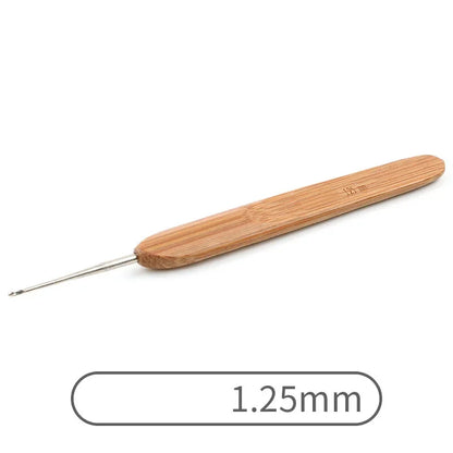 Crochets ergonomiques bambou & aluminium StitchNest™ — 0,5 à 6,0 mm (au choix)