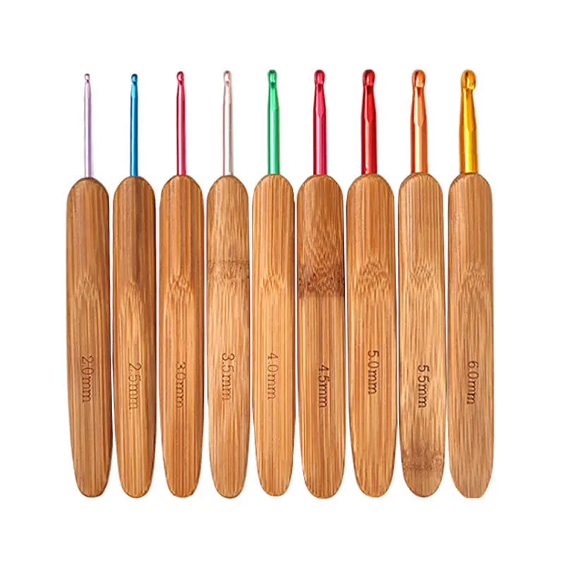 Kit de crochets en bambou StitchNest™ — lot de 9 ou kit complet avec trousse