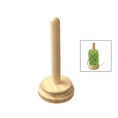 Support de pelote rotatif magnétique en bois StitchNest™ — anti-nœuds (jusqu’à 320 g)