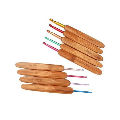 Kit de crochets en bambou StitchNest™ — lot de 9 ou kit complet avec trousse