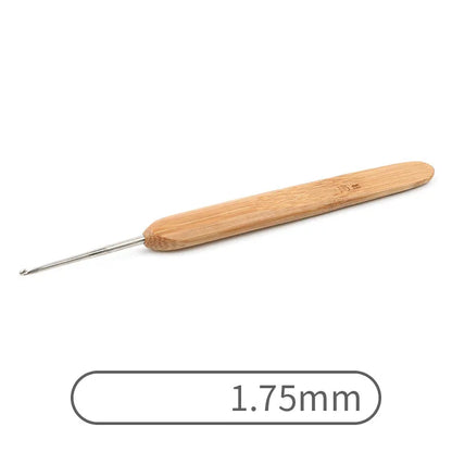 Crochets ergonomiques bambou & aluminium StitchNest™ — 0,5 à 6,0 mm (au choix)